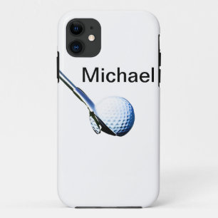 Funda Para iPhone 11 Añade tu nombre texto equipo de golf club de golf 