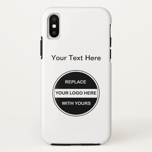 Funda De Case-Mate Para iPhone Añadir el logotipo profesional (Reverso)