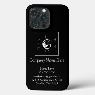 Funda Para iPhone 13 Pro Añadir el logotipo Texto del guión blanco Minimali