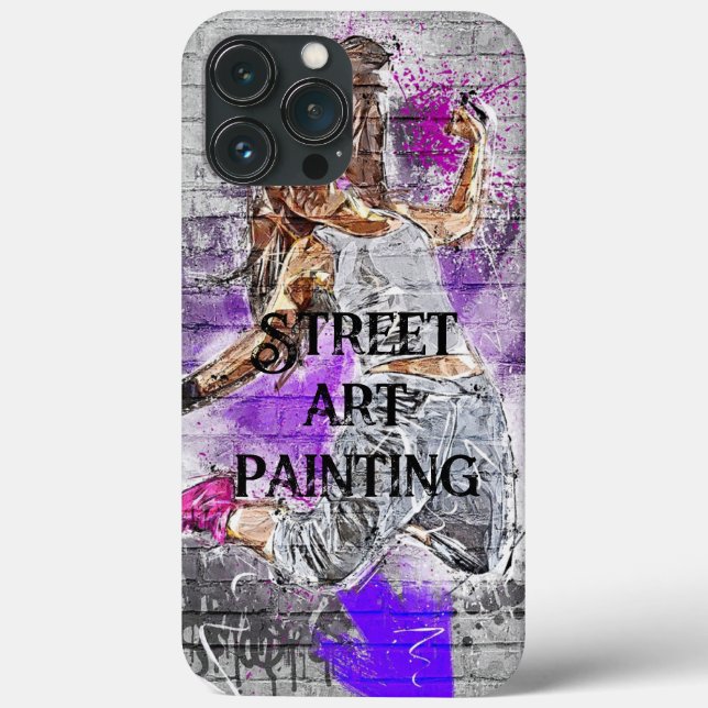 Funda De Case-Mate Para iPhone Añadir el texto Arte callejero pintura Guay artíst (Reverso )