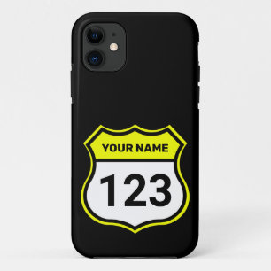 Funda Para iPhone 11 Añadir nombre a tu número Carreras Identificación