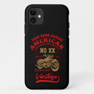 Funda Para iPhone 11 Añadir nombre número de motocicleta legendaria est