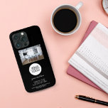 Funda Para iPhone 13 Pro Añadir su logotipo Personalizado Textos de la comp<br><div class="desc">Elegante Añade tu logotipo con Personalizado de mensajes de texto de la compañía de fotos para iPhone negro. Añada su logotipo,  foto y personalizar el texto,  nombre de la empresa,  dirección e información de contacto.</div>