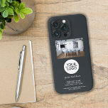 Funda Para iPhone 13 Pro Añadir su logotipo Personalizado Textos de la empr<br><div class="desc">Elegante Añade tu logotipo con Personalizado de mensajes de texto de la empresa Casos de iPhone gris fotográfico. Añada su logotipo,  foto y personalizar el texto,  nombre de la empresa,  dirección e información de contacto.</div>