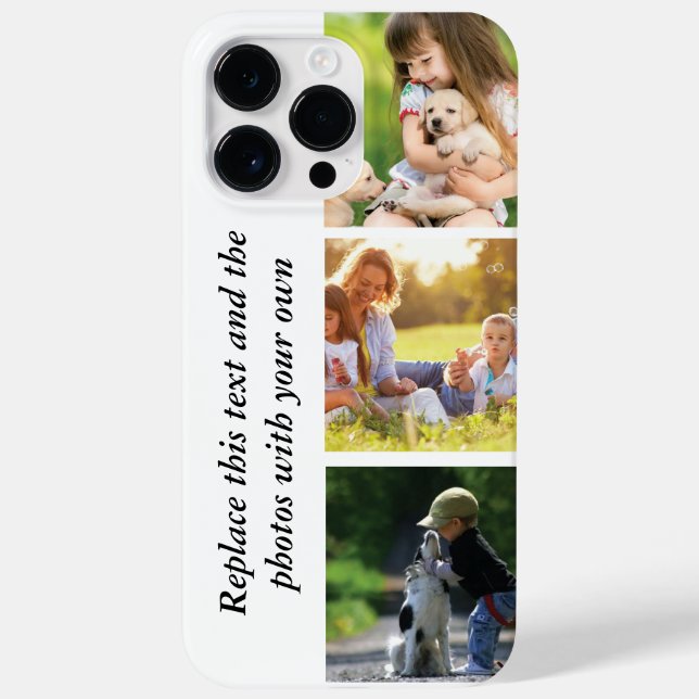 Funda De Case-Mate Para iPhone Añadir su propio texto y fotos (Reverso)