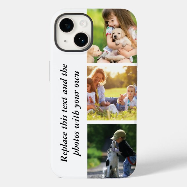 Funda De Case-Mate Para iPhone Añadir su propio texto y fotos (Reverso )