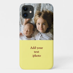 FUNDA PARA iPhone 11 AÑADIR SUS NAVIDADES DE TEXTO DE FOTO