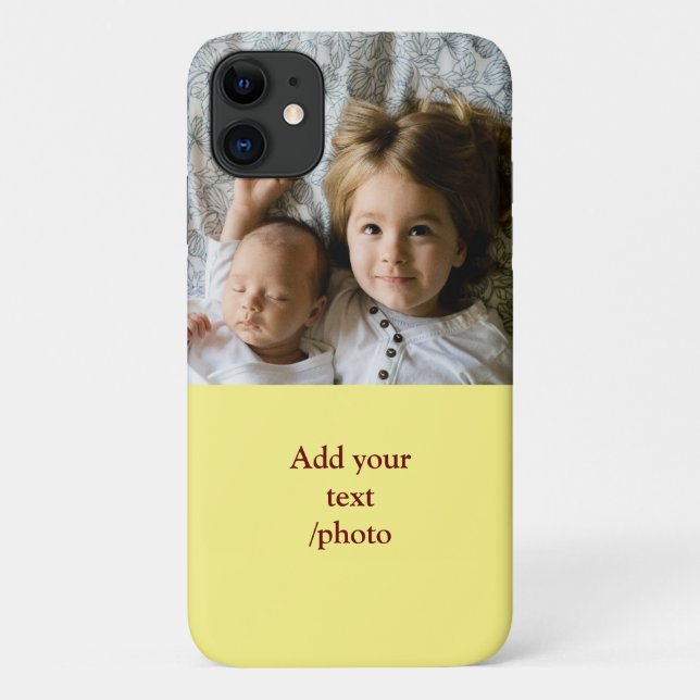 FUNDA DE Case-Mate PARA iPhone AÑADIR SUS NAVIDADES DE TEXTO DE FOTO (Reverso)