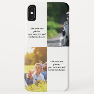 Funda Para iPhone XS Max Añadir sus propias fotos, texto y lanzamiento de f