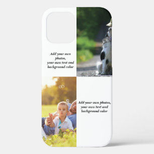 Funda Para iPhone 12 Añadir sus propias fotos, texto y lanzamiento de f