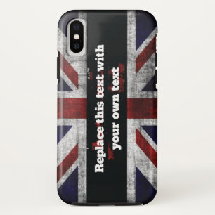 Funda Para iPhone XS Añadir texto en el Cojín decorativo de la bandera