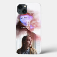 Añadir tu foto arqueada Ombre Watercolor Monograma