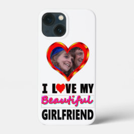 Funda Para iPhone 13 Mini Añadir tu foto personalizada Amo a mi novia