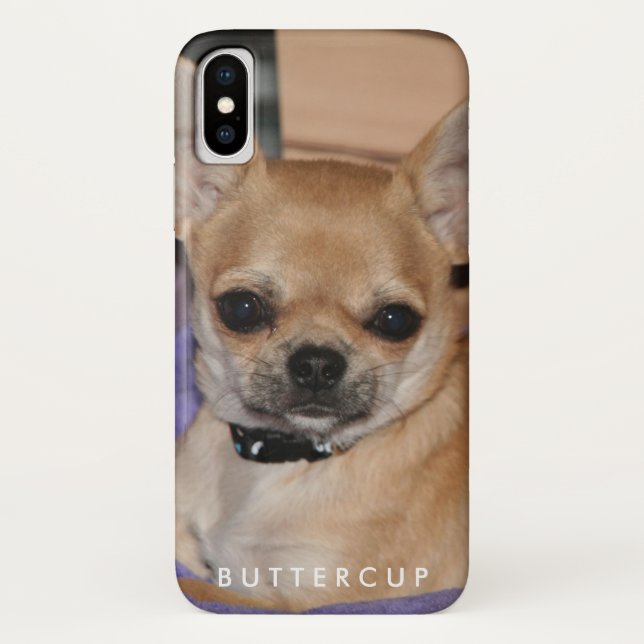 Funda De Case-Mate Para iPhone Añadir tu Funda Chihuahua iPhone X de fotos (Reverso)