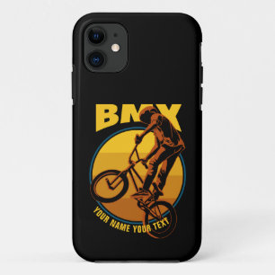 Funda Para iPhone 11 Añadir tu nombre de texto, piloto volador BMX