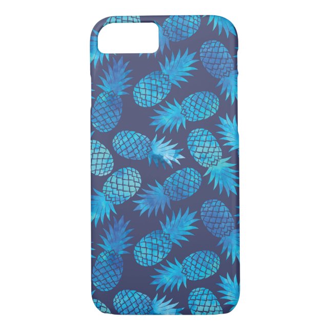Funda De Case-Mate Para iPhone Anápoles tintos azules (Reverso)