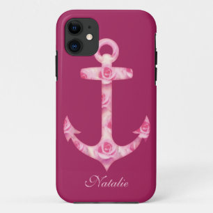 Anchor iPhone 5 funda Floral rosa flor