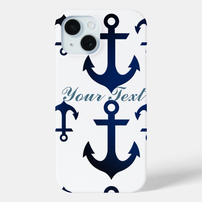 Funda De Case-Mate Para iPhone Anchors Ahoy Nautical (Reverso )