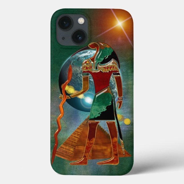 Funda De Case-Mate Para iPhone Ancianos secretos THOTH 3D Egyptian Scifi (Reverso)