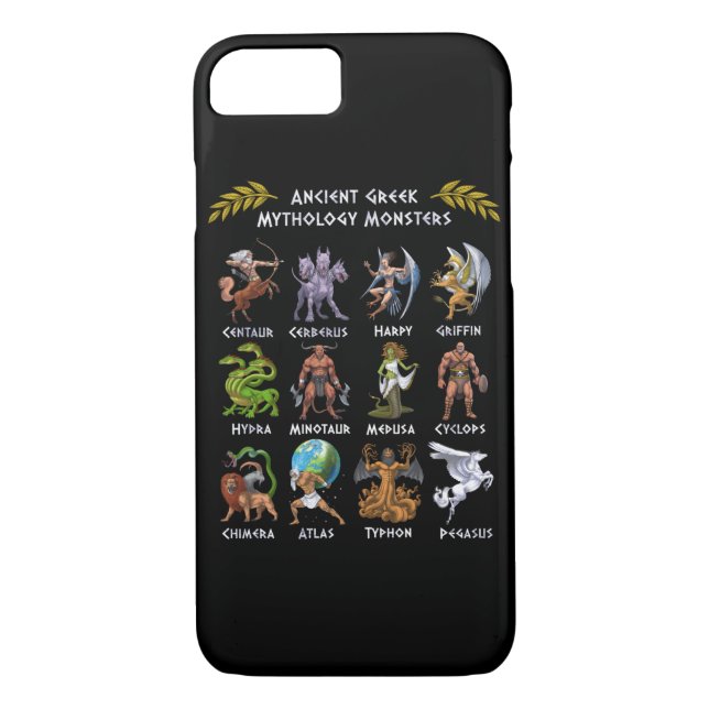 Funda De Case-Mate Para iPhone Ancient Greek Mythology Monsters (Reverso)