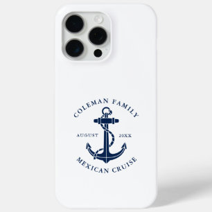 Funda Para iPhone 15 Pro Max Ancla de barco Familia náutica personalizada Cruis
