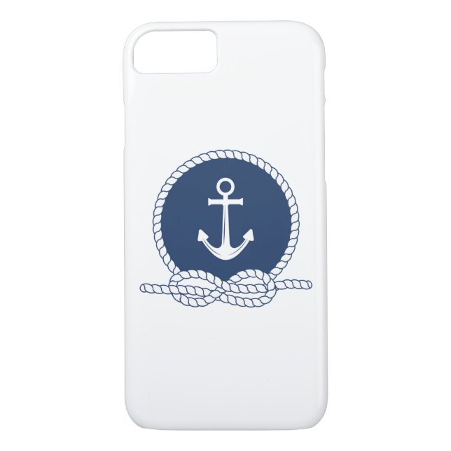 Funda De Case-Mate Para iPhone Ancla y cuerda elegantes (Reverso)