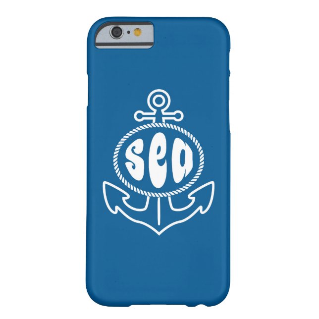 Funda De Case-Mate Para iPhone Ancla y el mar (Reverso)