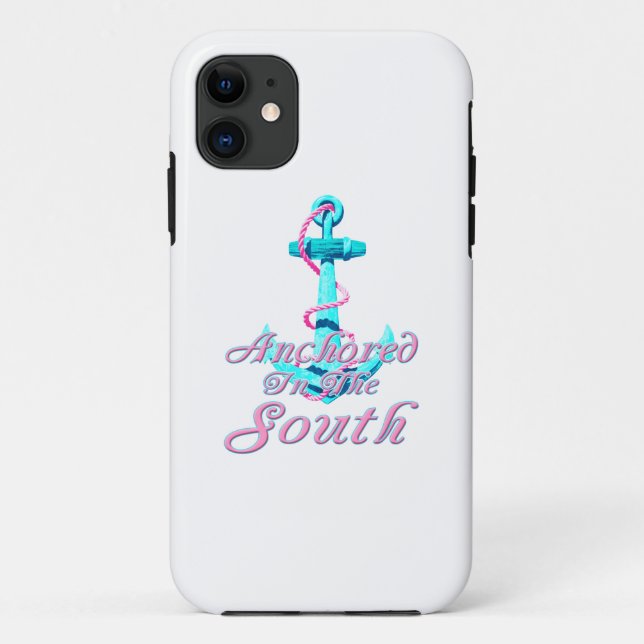 Funda De Case-Mate Para iPhone Anclado en el Nautical Sur (Reverso)