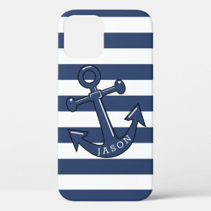 Funda Para iPhone 12 Anclaje azul