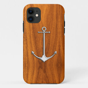 Funda Para iPhone 11 Anclaje plateado sobre el estilo de vida náutico d