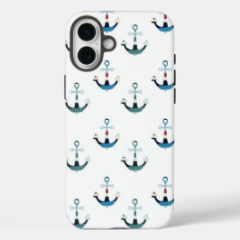 Funda Para iPhone 13 Anclajes náuticos coloridos