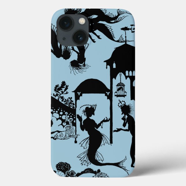 Funda De Case-Mate Para iPhone Andersen: La silueta de la sirena (Reverso)