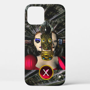 Funda Para iPhone 12 ANDROID XENIA SPACESHIP PILOT, Gem Monograma Sci f