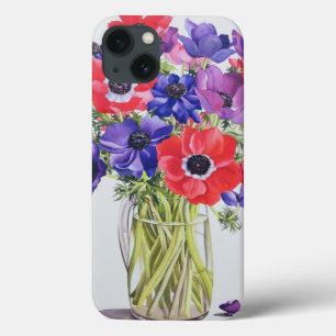 Funda Para iPhone 13 Anémonas en un jarro de cristal 2007