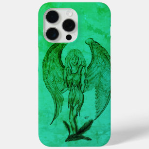 Funda Para iPhone 15 Pro Max Ángel al estilo tatuaje