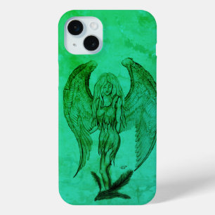 Funda Para iPhone 15 Mini Ángel al estilo tatuaje