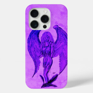 Funda Para iPhone 15 Pro Ángel al estilo tatuaje