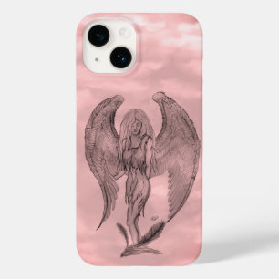 Funda Para iPhone 14 De Case-Mate Ángel al estilo tatuaje