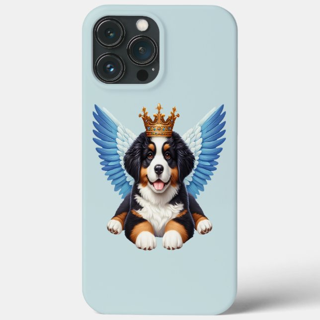 Funda De Case-Mate Para iPhone Angel Bernese Mountain Dog Aovers Berner Puppy (Reverso )
