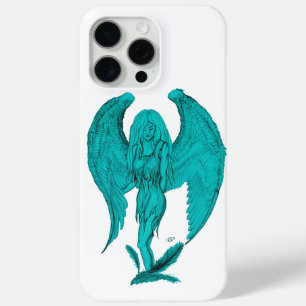 Funda Para iPhone 15 Pro Max Ángel, dibujo de lápiz