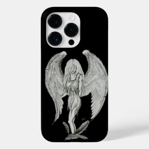 Funda Para iPhone 14 Pro De Case-Mate Ángel - Diseño en blanco y negro