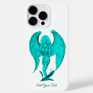 Funda Para iPhone 14 Pro Max De Case-Mate Ángel, diseño negro y verde