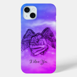 Funda Para iPhone 15 Mini Angel Eros en el amor, te amo