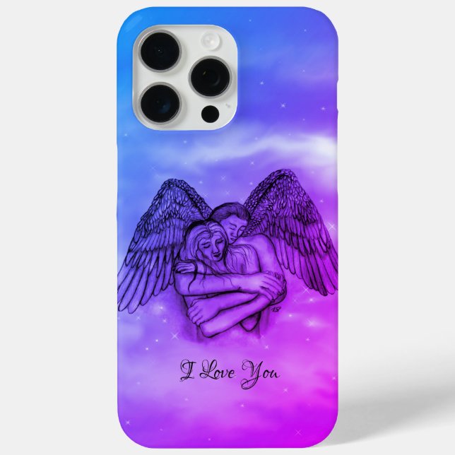 Funda De Case-Mate Para iPhone Angel Eros en el amor, te amo (Reverso )