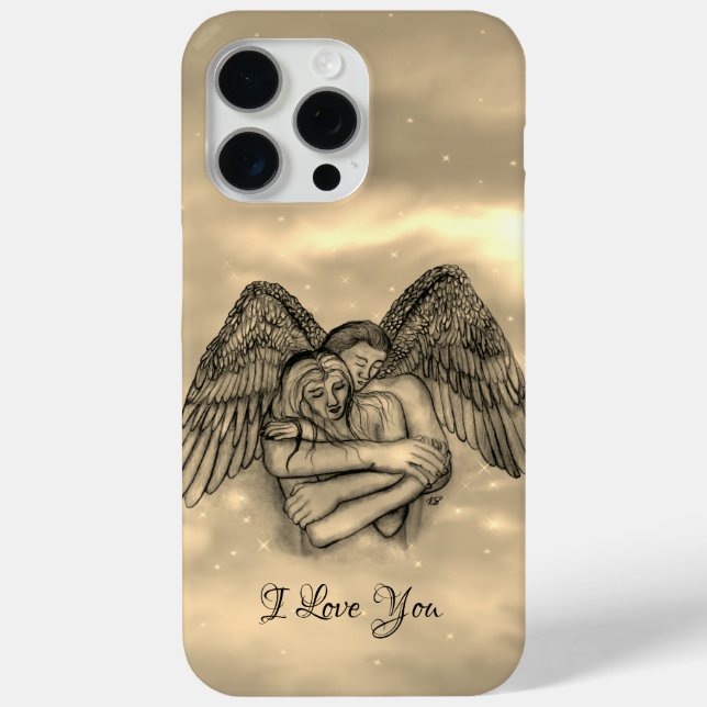 Funda De Case-Mate Para iPhone Ángel Eros enamorado, te amo (Reverso )