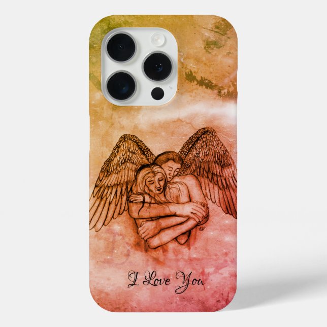 Funda De Case-Mate Para iPhone Ángel Eros enamorado, te amo (Reverso )