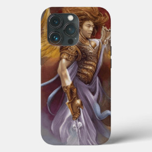 Funda Para iPhone 13 Pro Ángel guerrero de protección en lavanda acuarela