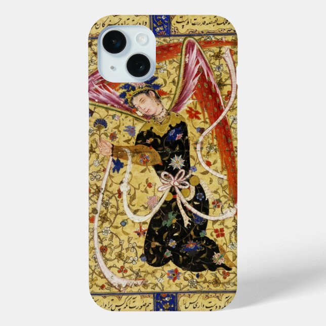 FUNDA DE Case-Mate PARA iPhone ÁNGEL ORIENTAL CON FLORES Y BLANCO (Reverso )