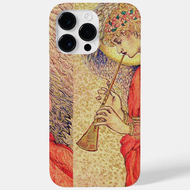 Funda De Case-Mate Para iPhone Ángel tocando una flauta dulce (Reverso)