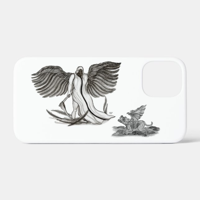 Funda De Case-Mate Para iPhone Ángel Uriel (Reverso (Horizontal))